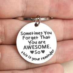 Personalized Motivational Keychain for Boys