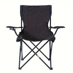 Portable Folding Chair With Armrest for Outdoor Camping Beach Fishing