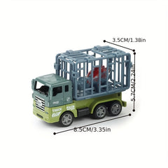 Dinosaur Transport Car with Plastic Cage Vehicle Truck Model
