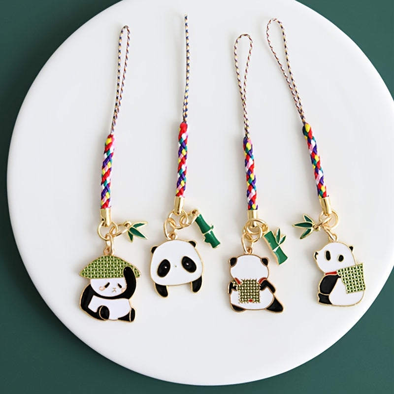 National Treasure Panda Bamboo Lanyard Phone Chain
