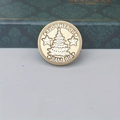 Christmas Wax Seal Stamp Retro Style Lacquer Seal Head Handle Craft Wax Seal Hea