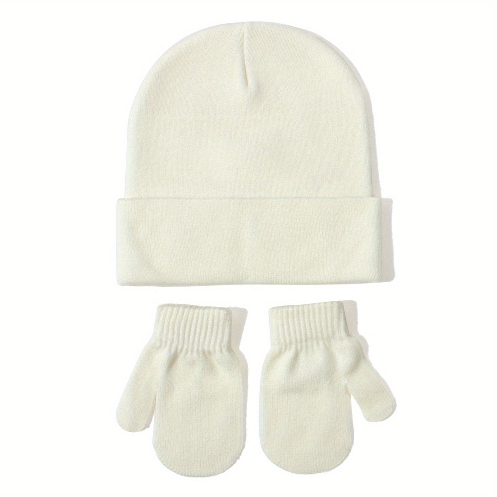 Unisex Toddler Hat And Gloves Baby Beanie Knitted Ski Hat For 0 7 Years Baby