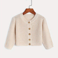 Baby's Long Sleeve Knit Cardigan Casual Coat