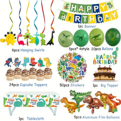 Dinosaur Birthday Party Decoration Set