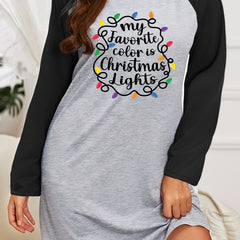 Christmas Nightdress Women's Tee Sleep Dress