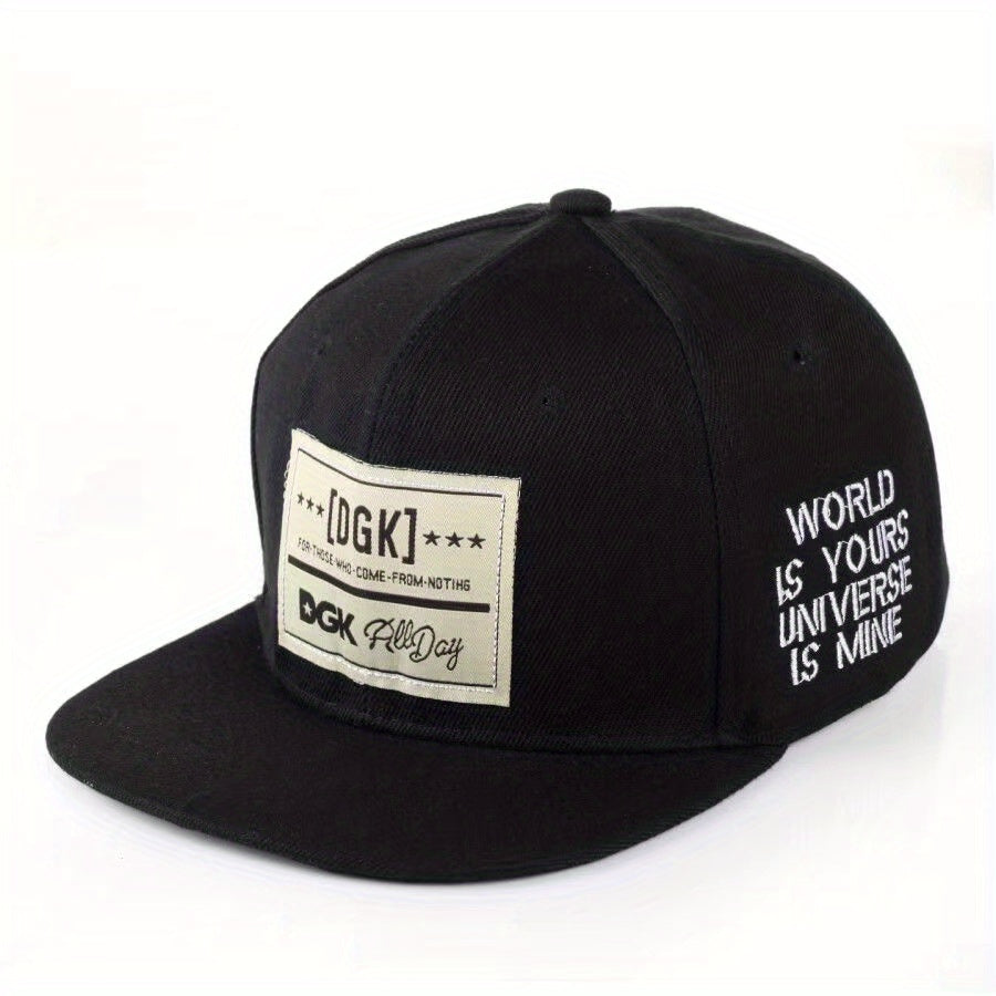 Men's Hip Hop Flat Brim Hat Sun Shade Golf Cap