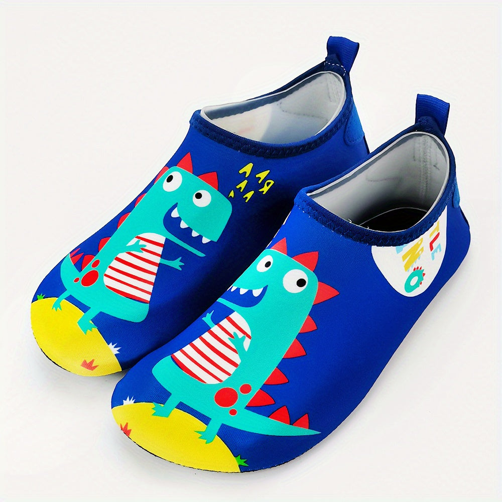 Kids Dinosaur Water Shoes Quick Dry Lightweight Non Slip Soft Socks