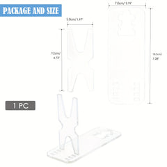 Adjustable Transparent Stand Portable Display Rack for Safe Storage