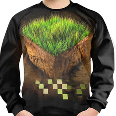 3D Print Sweatshirt Grass Casual Pullover