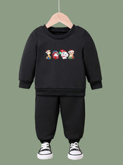 Girls Christmas Animals Sweatshirt & Sweatpants Set