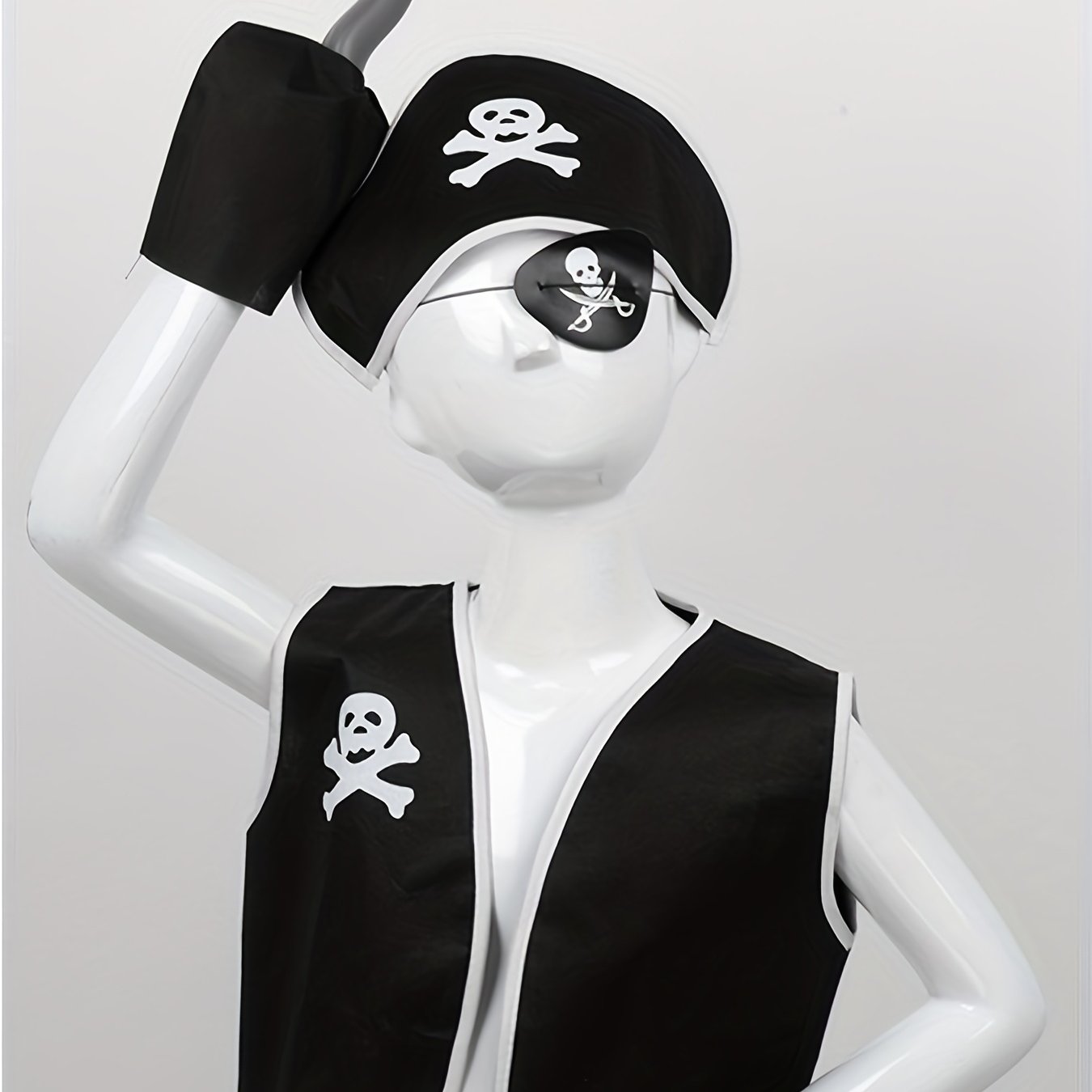 Boy's Pirate Costume Set for Halloween Party Performance