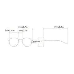 Futuristic Punk Y2K Semi-frame Concave Sunglasses