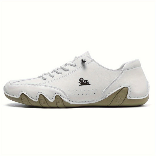 Men's Solid Low Top Boots Non Slip Lace Up Casual Shoes