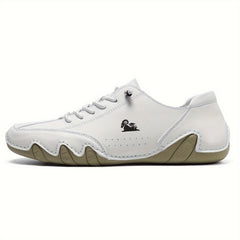 Men's Solid Low Top Boots Non Slip Lace Up Casual Shoes