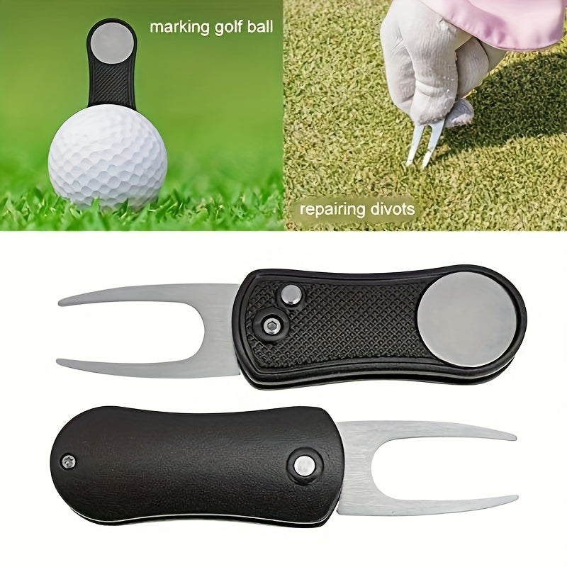 Stainless Steel Foldable Golf Divot Repair Tool