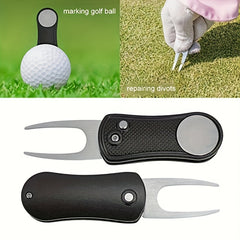 Stainless Steel Foldable Golf Divot Repair Tool
