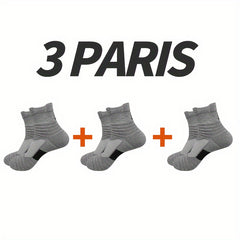 3 Pairs Men's Sport Socks Mesh Comfy Breathable for Training Running