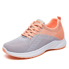 Women's Colorblock Knit Sports Shoes Lightweight Running Tennis Sneakers