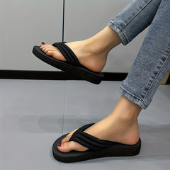 Outdoor Comfort Sandals Solid Round Toe Sport Slides