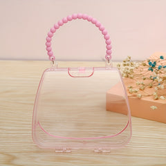 Transparent Portable Storage Bag for Children Jewelry Earrings Hair Accessories