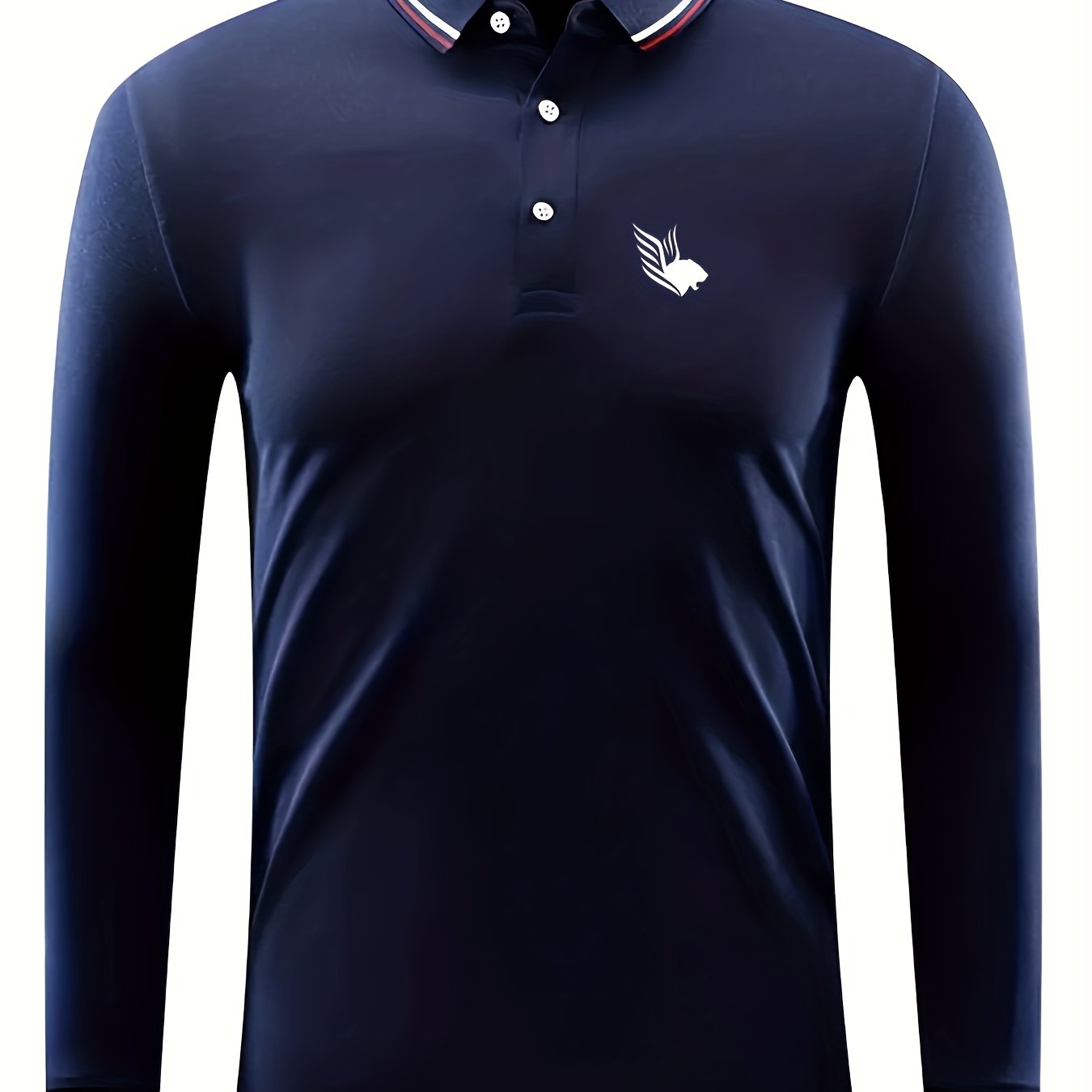 Men's Leopard Print Lapel Tennis Shirt