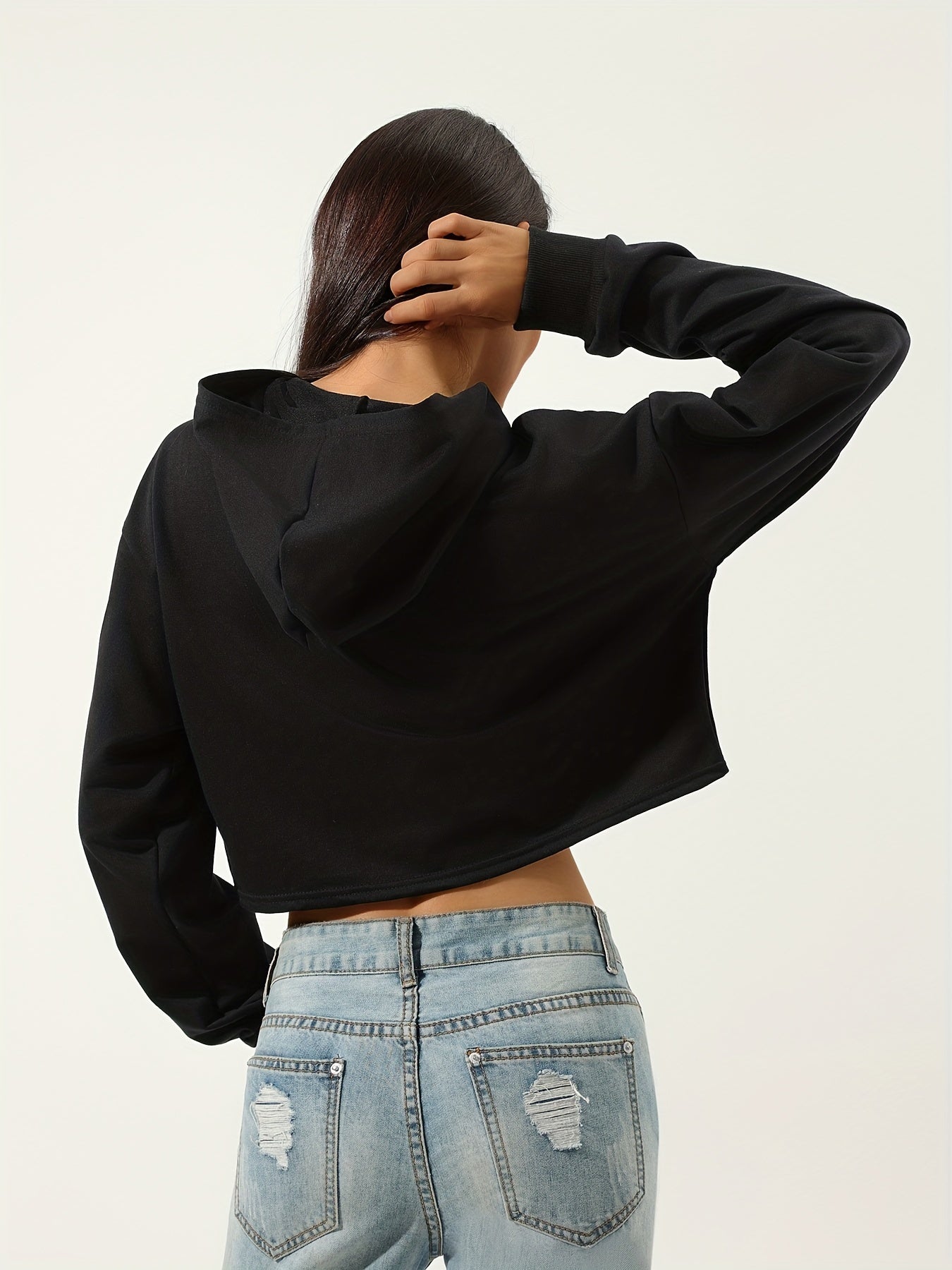Women's American Flag Graphic Sweatshirt Long Sleeve Round Neck