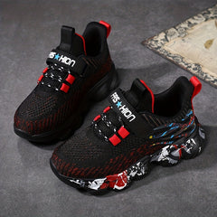 Boy's Running Shoes Anti skid Breathable Sneakers For School