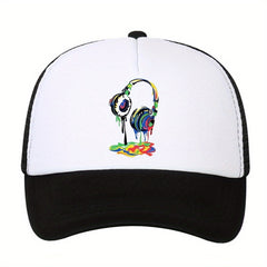 Printed Duck Tongue Baseball Cap Sun Hat for Outdoor Sports