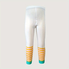 Girls Striped Leggings Comfortable Underlayer Pants For Kids
