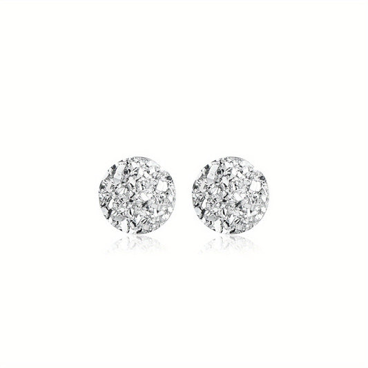 925 Silver Stud Earrings Sparkling Jewelry Gift for Girls