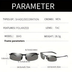 Polarized Sunglasses Men's Night Dual use Driving Fishing Riding Sunglasses