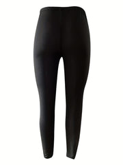 Skull Print Cut Out High Rise Leggings