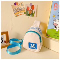 Kids Contrast Chest Bag Boys Messenger Bag Mini Shoulder Bag