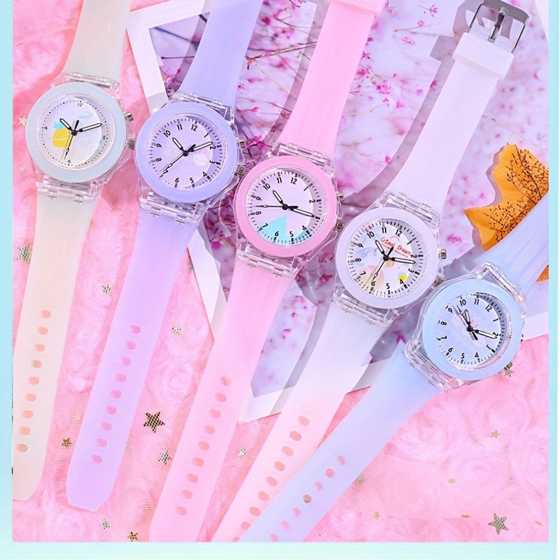 Colorful Rabbit Silicone Noctilucent Watches