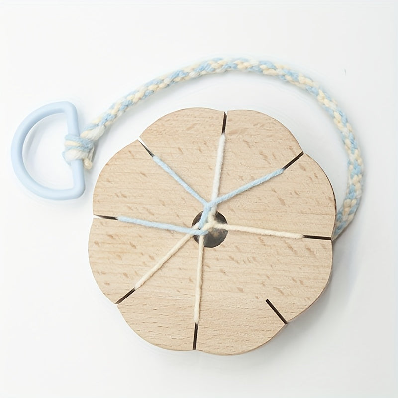 Natural Wood Weaving Disk Plate for DIY Jewelry Making