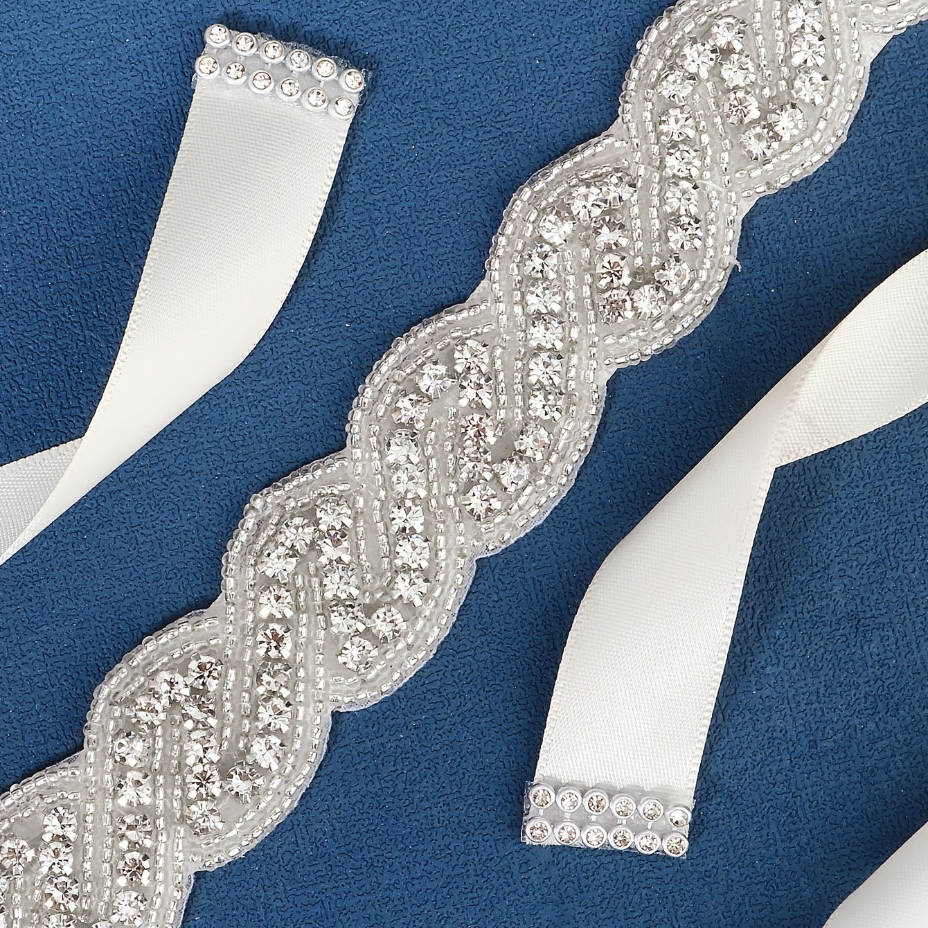 Rhinestone Bridal Girdle - Wedding Dress Belt Accessory