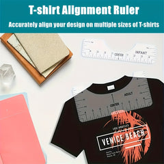 8pcs T Shirt Ruler Guide Vinyl Alignment Tool DIY Sewing Accessories