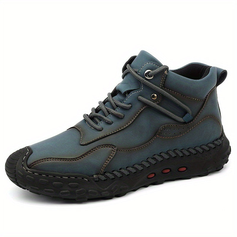 Men's Vintage Style Lace up Boots Casual Walking Shoes