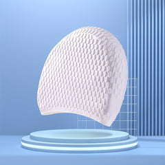 High Elasticity Waterproof Silicone Swimming Cap for Adults