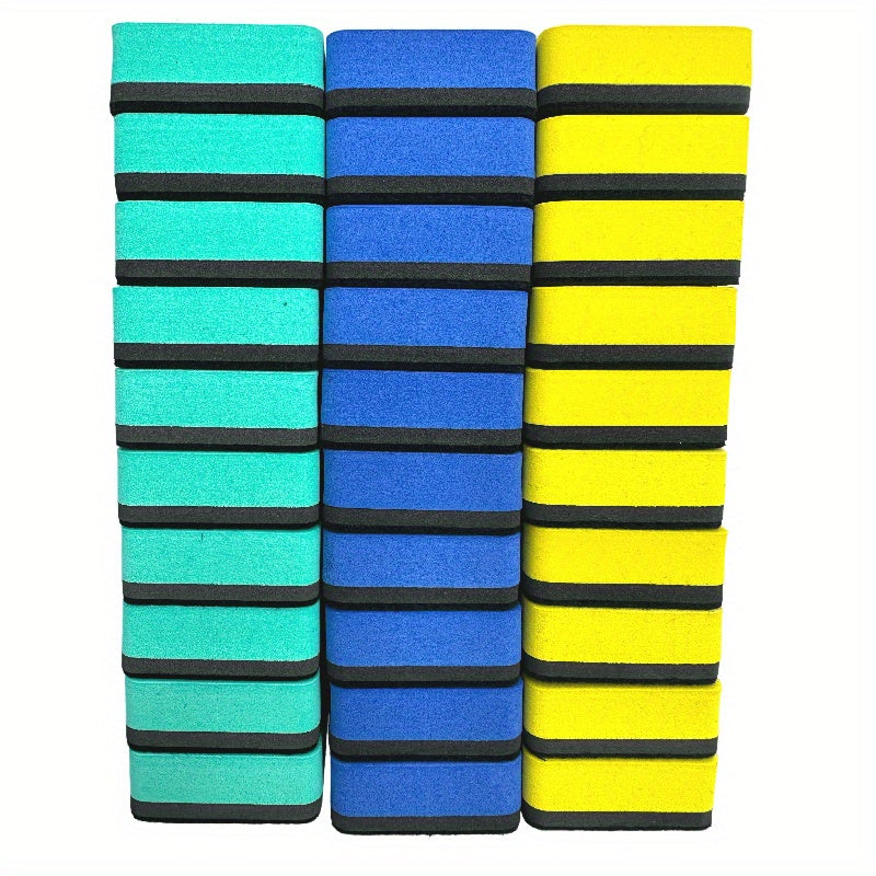 30pcs Mini Dry Erase Erasers Magnetic Whiteboard Chalkboard Cleaner