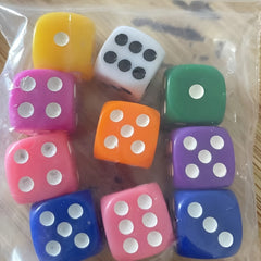 Acrylic Game Dice Set for Family Board Games