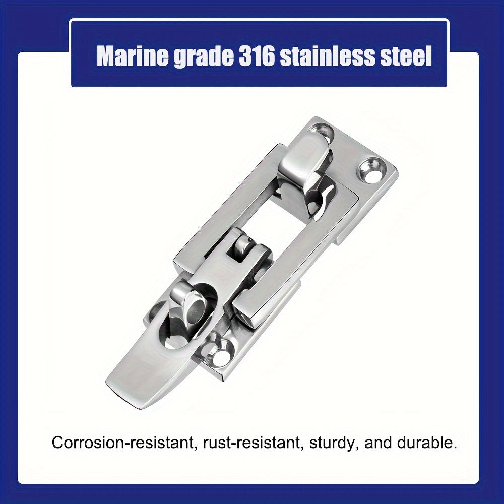 2pcs Marine Anti Rattle Latches Boat Door Hatch Hold Down 316 Stainless Steel