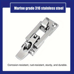 2pcs Marine Anti Rattle Latches Boat Door Hatch Hold Down 316 Stainless Steel