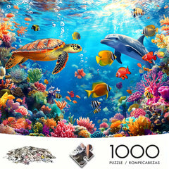 1000pcs Underwater World Jigsaw Puzzle for Adults Relax & Home Decor