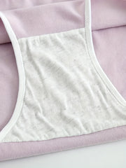 5pcs Solid Briefs Stretchy Intimates Panties Women's Lingerie