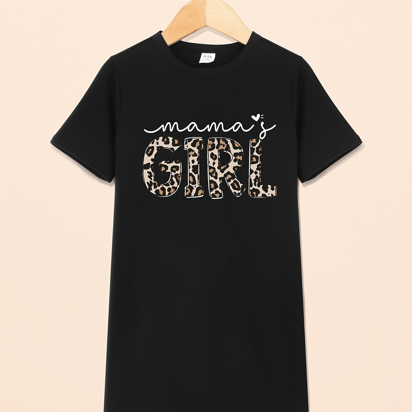Toddler Girls Mama's Girl Print T Shirt Dress