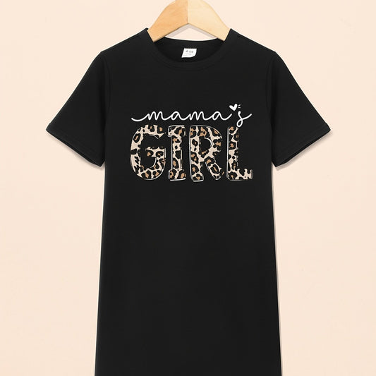 Toddler Girls Mama's Girl Print T Shirt Dress