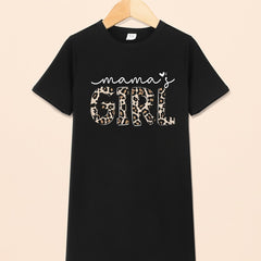 Toddler Girls Mama's Girl Print T Shirt Dress