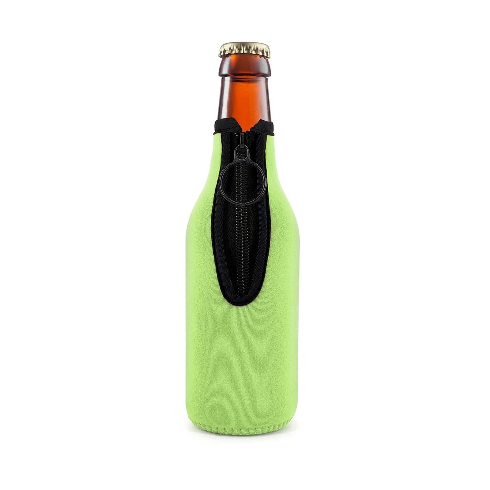 Beer Bottle Insulator Sleeve Keeps Beer Cold & Hands Warm Zip up Jacket