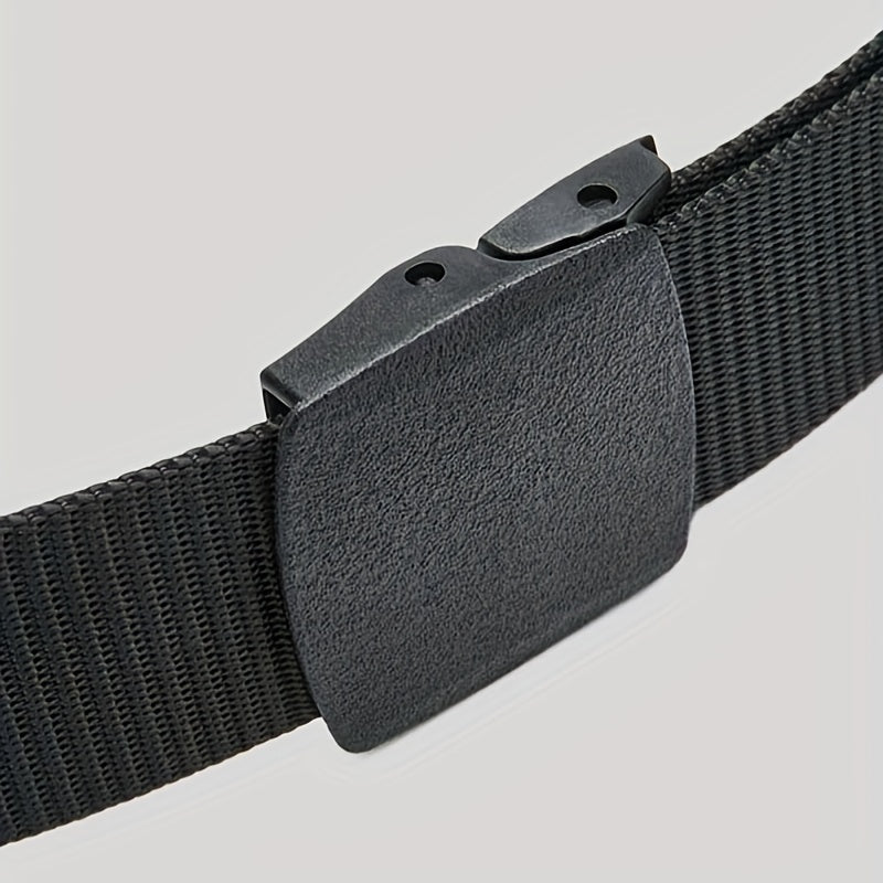 Canvas Belt Sports Outdoor Nylon Plastic Buckle Casual Fabric Belt Unisex Access